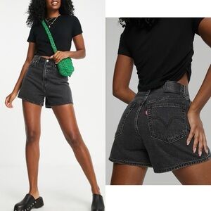 Levi's High Loose Shorts Black Size 27